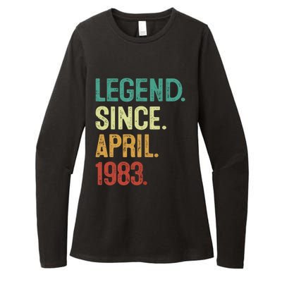 40 Years Old Legend Since April 1983 40th Birthday Womens CVC Long Sleeve Shirt