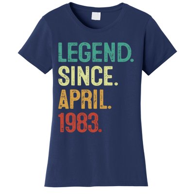 40 Years Old Legend Since April 1983 40th Birthday Women's T-Shirt