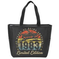 40 Year Old Gifts Vintage 1983 Limited Edition 40th Birthday Zip Tote Bag