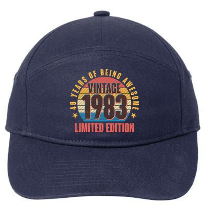 40 Years Of Being Awesome 1983 Limited Edition Vintage Retro 7-Panel Snapback Hat