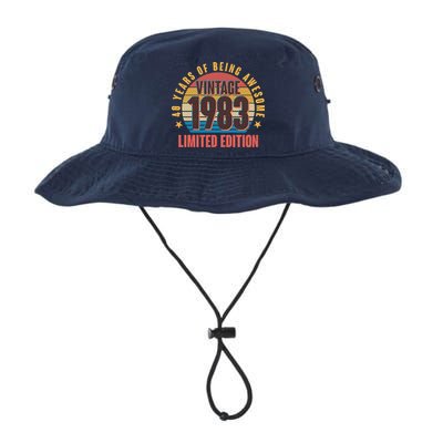 40 Years Of Being Awesome 1983 Limited Edition Vintage Retro Bucket Hat