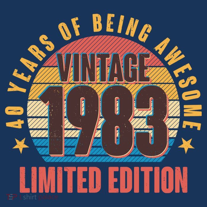 40 Years Of Being Awesome 1983 Limited Edition Vintage Retro Flatbill Hat