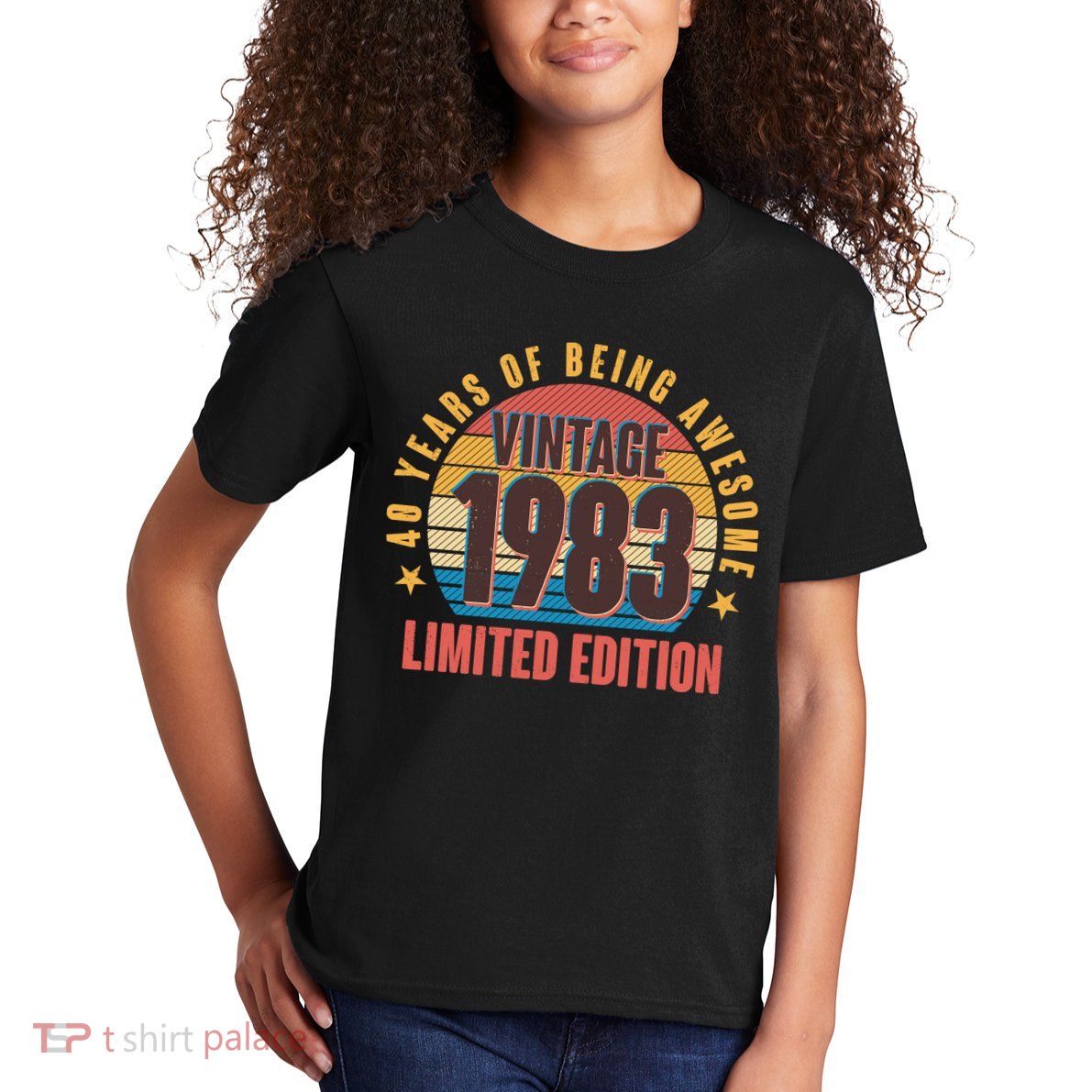 40 Years Of Being Awesome 1983 Limited Edition Vintage Retro Kids T-Shirt