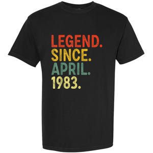 40 Year Old Legend Since April 1983 40th Birthday Garment-Dyed Heavyweight T-Shirt