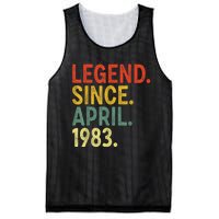 40 Year Old Legend Since April 1983 40th Birthday Mesh Reversible Basketball Jersey Tank