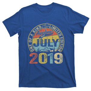 4 Year Old Gift 4th Birthday Awesome Since July 2019 Gift T-Shirt