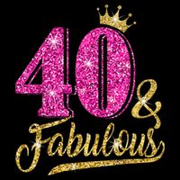 40 Years Old Gift 40 & Fabulous 40th Birthday Pink Crown Premium T-Shirt