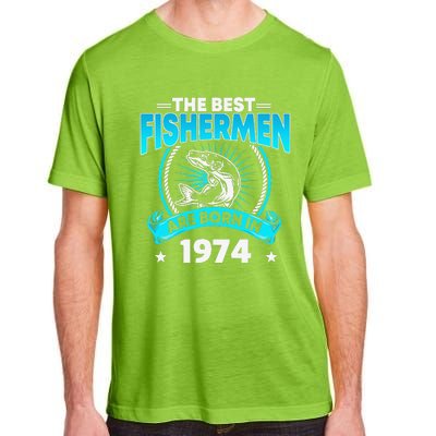 47 Year Old Vintage 1974 Fishing Fisherman 47th Birthday Adult ChromaSoft Performance T-Shirt