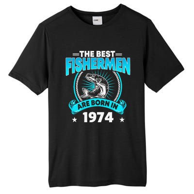 47 Year Old Vintage 1974 Fishing Fisherman 47th Birthday Tall Fusion ChromaSoft Performance T-Shirt