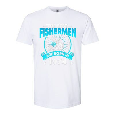 47 Year Old Vintage 1974 Fishing Fisherman 47th Birthday Softstyle CVC T-Shirt