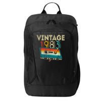 40 Year Old Gifts Vintage 1983 Cassette Tape 40th Birthday City Backpack