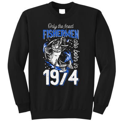 47 Years Old Fishing Fisherman 1974 47th Birthday Sweatshirt