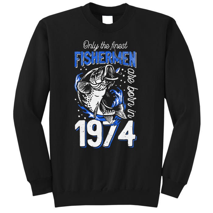 47 Years Old Fishing Fisherman 1974 47th Birthday Sweatshirt