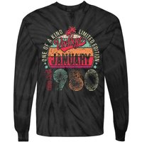 43 Years Old Gift January 1980 Limited Edition 43th Birthday Tie-Dye Long Sleeve Shirt