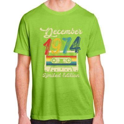 48 Years Old Gift Retro December 1974 Cassette 48th Birthday Adult ChromaSoft Performance T-Shirt