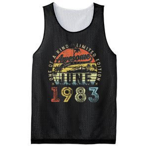 40 Year Old Awesome Since June 1983 40th Birthday Mesh Reversible Basketball Jersey Tank