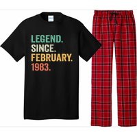 40 Years Old Gifts Legend Since February 1983 40th Birthday Pajama Set