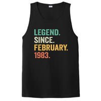 40 Years Old Gifts Legend Since February 1983 40th Birthday PosiCharge Competitor Tank