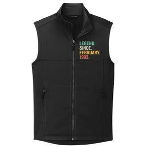 40 Years Old Gifts Legend Since February 1983 40th Birthday Collective Smooth Fleece Vest