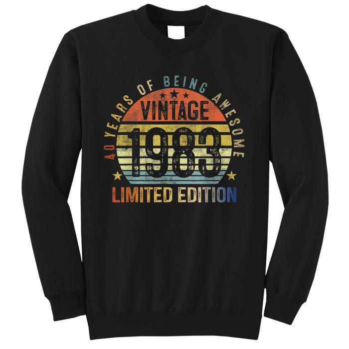 40 Year Old Gifts Vintage 1983 Limited Edition 40th Birthday Sweatshirt