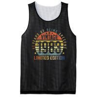 40 Year Old Gifts Vintage 1983 Limited Edition 40th Birthday Mesh Reversible Basketball Jersey Tank