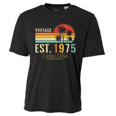 48 Years Old Vintage Est 1975 Limited Edition 48th Birthday Cooling Performance Crew T-Shirt