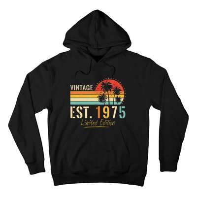 48 Years Old Vintage Est 1975 Limited Edition 48th Birthday Hoodie