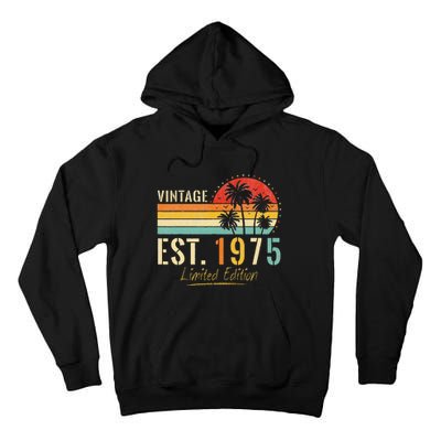 48 Years Old Vintage Est 1975 Limited Edition 48th Birthday Tall Hoodie