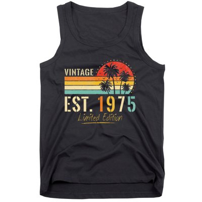 48 Years Old Vintage Est 1975 Limited Edition 48th Birthday Tank Top