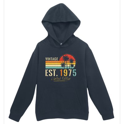 48 Years Old Vintage Est 1975 Limited Edition 48th Birthday Urban Pullover Hoodie