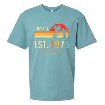 48 Years Old Vintage Est 1975 Limited Edition 48th Birthday Sueded Cloud Jersey T-Shirt