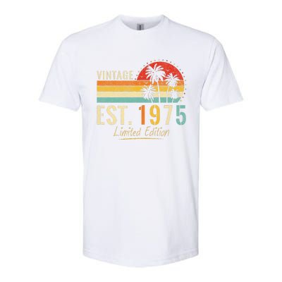 48 Years Old Vintage Est 1975 Limited Edition 48th Birthday Softstyle CVC T-Shirt