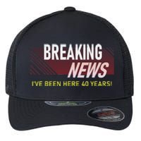 40 Year Work Anniversary 40th Employee Appreciation Flexfit Unipanel Trucker Cap