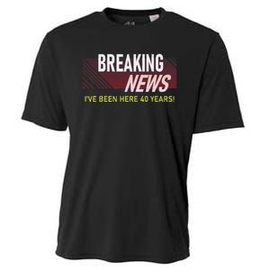 40 Year Work Anniversary 40th Employee Appreciation Cooling Performance Crew T-Shirt