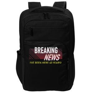 40 Year Work Anniversary 40th Employee Appreciation Impact Tech Backpack