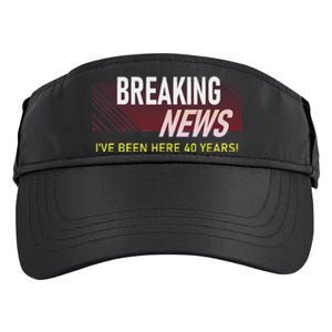 40 Year Work Anniversary 40th Employee Appreciation Adult Drive Performance Visor