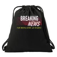 40 Year Work Anniversary 40th Employee Appreciation Drawstring Bag