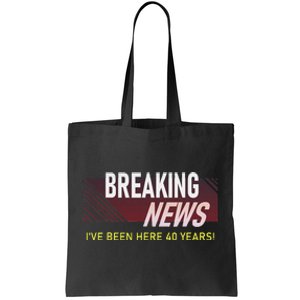 40 Year Work Anniversary 40th Employee Appreciation Tote Bag