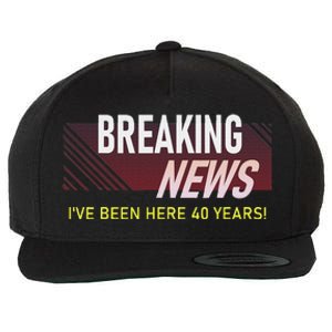 40 Year Work Anniversary 40th Employee Appreciation Wool Snapback Cap