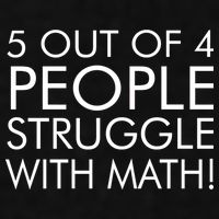5 Out Of 4 People Struggle With Math Ladies PosiCharge Tri-Blend Wicking Tank