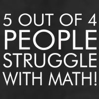 5 Out Of 4 People Struggle With Math 7 Panel Mesh Trucker Snapback Hat