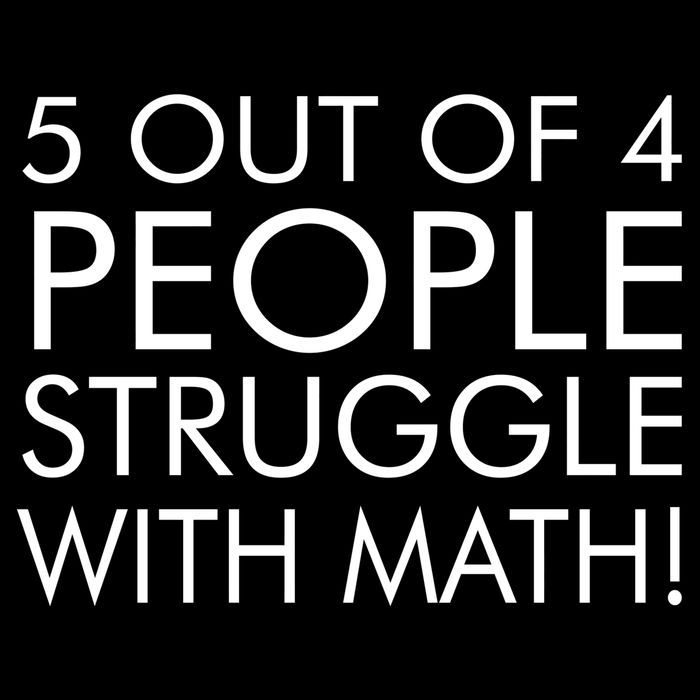 5 Out Of 4 People Struggle With Math Cooling Performance Crew T-Shirt