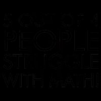 5 Out Of 4 People Struggle With Math 16oz Travel Tumbler