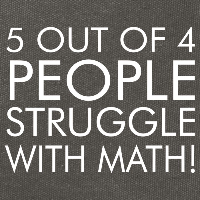 5 Out Of 4 People Struggle With Math Cotton Canvas Backpack