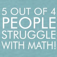 5 Out Of 4 People Struggle With Math Sueded Cloud Jersey T-Shirt