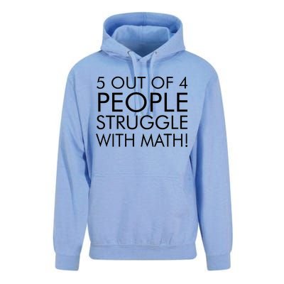 5 Out Of 4 People Struggle With Math Unisex Surf Hoodie