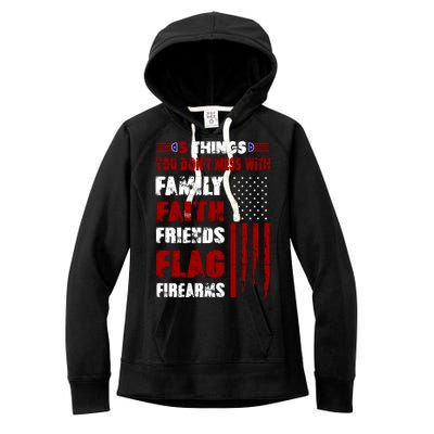 5 Things You Do Not Mess With Pro America Women's Fleece Hoodie