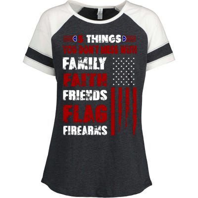 5 Things You Do Not Mess With Pro America Enza Ladies Jersey Colorblock Tee