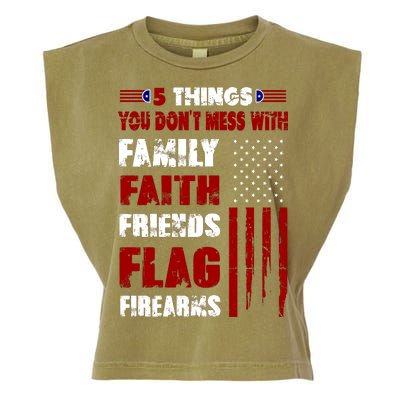 5 Things You Do Not Mess With Pro America Garment-Dyed Women's Muscle Tee