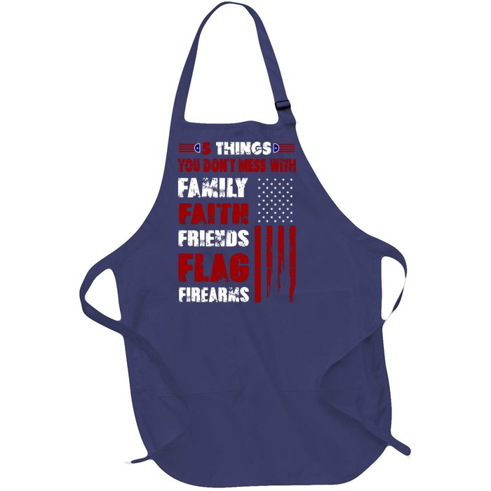 5 Things You Do Not Mess With Pro America Full-Length Apron With Pockets